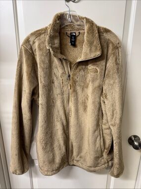 The North Face Plush Faux Fur Full-Zip Jacket - Tan